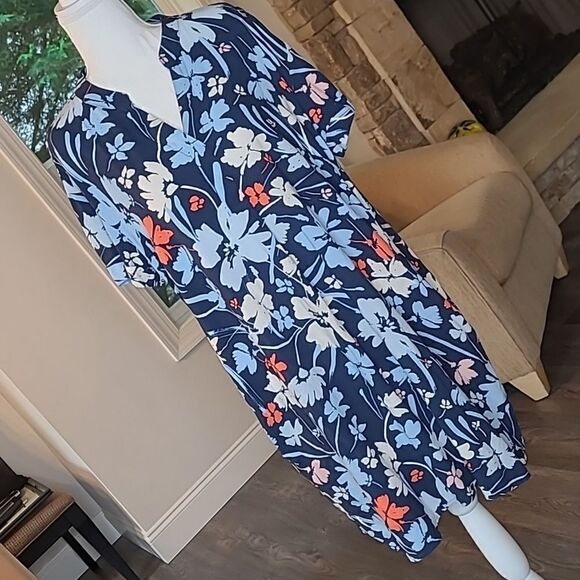 Time and Try sz M(8-10) floral dress with 2 side pockets - Picture 1 of 10